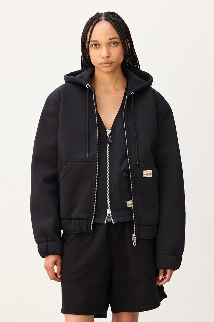 Our Legacy - Zip Hood Black Scuba