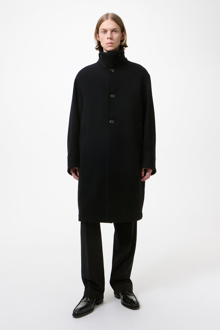 Our Legacy - Whale Coat Black Hairy Wool