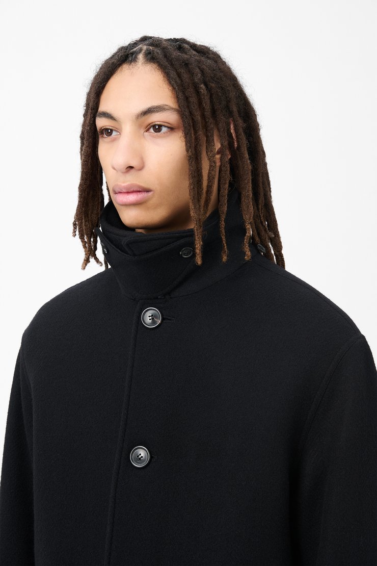 Our Legacy - Car Coat Black Slyly Herringbone
