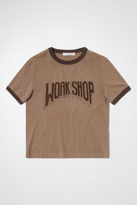 Our Legacy - Work Shop Ringer T-Shirt Overdyed Earth Work