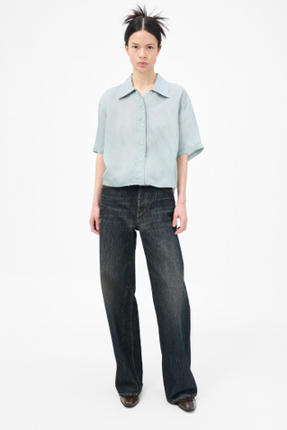 Brisk Shirt Geo Stripe Ceremonial Viscose