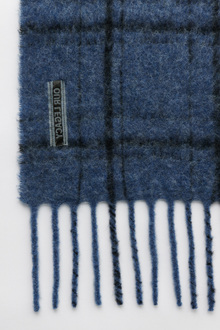 【OUR LEGACY】ESTATE SCARF / Black Check Our Legacy - Estate Scarf Black Fuzzy Alpaca