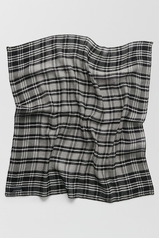 Our Legacy - Marstrand Scarf Black/Grey Herringbone Check
