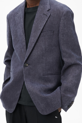 トップス OUR LEGACY SUIT TOP Our Legacy - Blazer Top Ash Grey Pinstripe