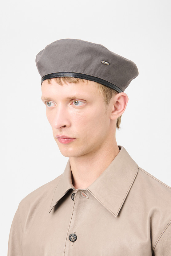 帽子 OUR LEGACY BERET Our Legacy - Beret Old Steel Excursion Nylon