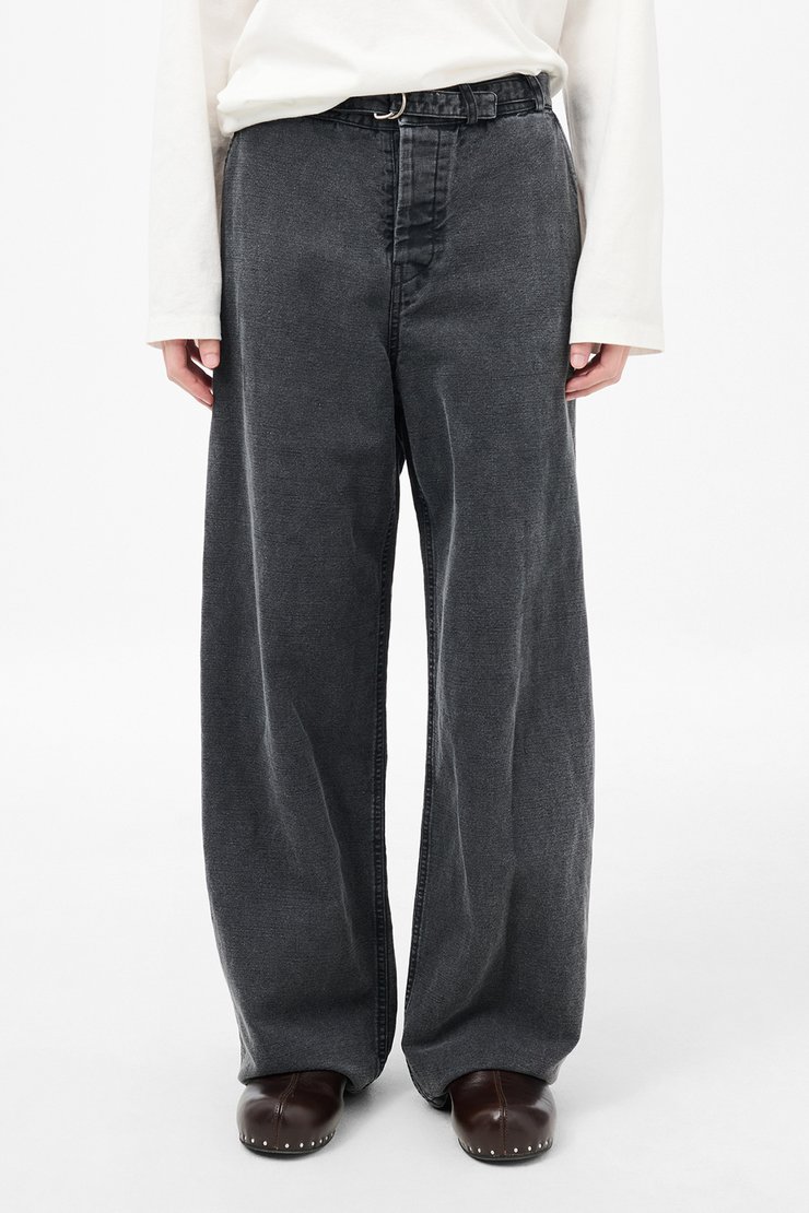 パンツ OUR LEGACY STERN CHINO Our Legacy - Stern Chino Black Enzyme Canvas