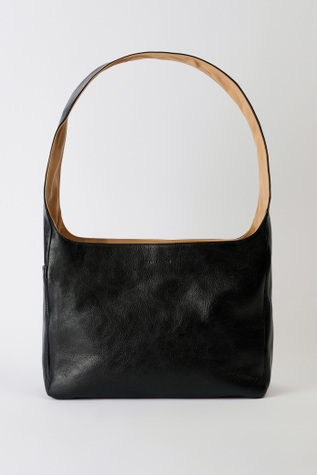 Grande Brick Bag Deep Black Leather