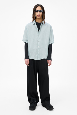 Beyond Shirt Shortsleeve Geo Stripe Ceremonial Viscose