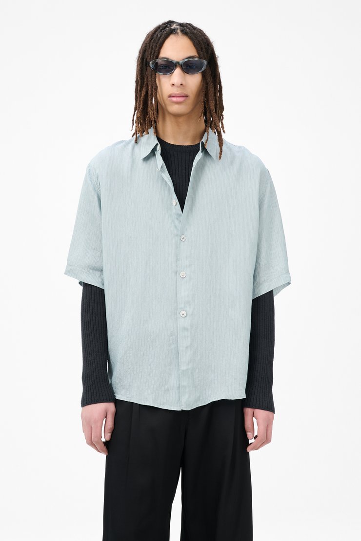 トップス OURLEGACY BEYOND SHIRT Beyond Shirt in Ice Cold Grey Cloudy Cotton – SVRN