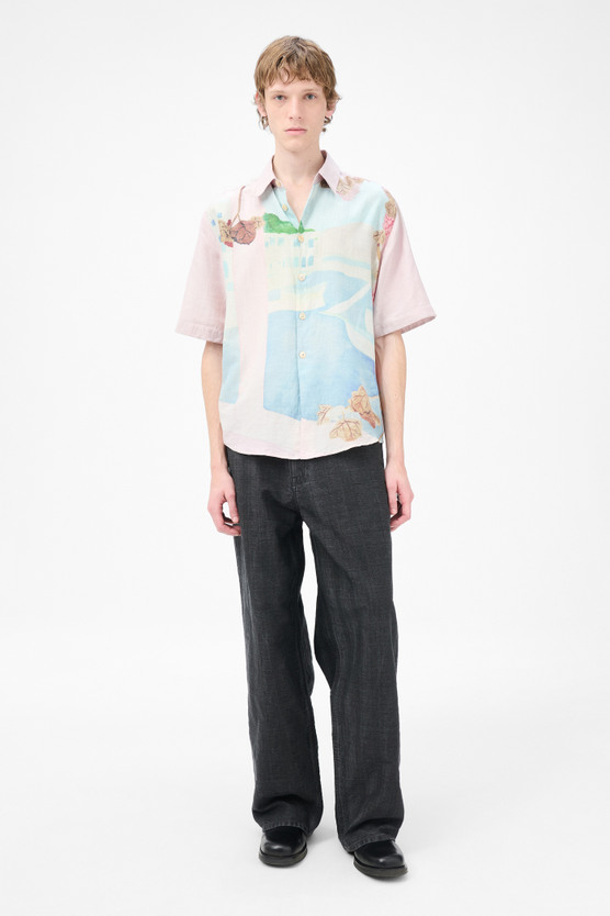 48　OUR LEGACY BEYOND SHIRT ストライプ　モーガン蔵人 OUR LEGACY - BEYOND SHIRT Monaco Stripe | River