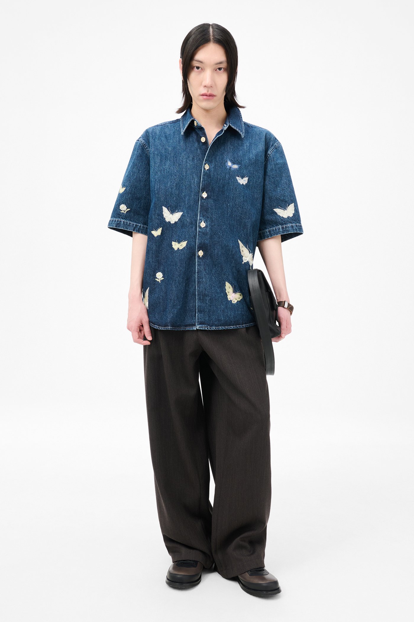 OUR LEGACY ビヨンドシャツ OUR LEGACY Beyond Shirt | Grey | FARFETCH