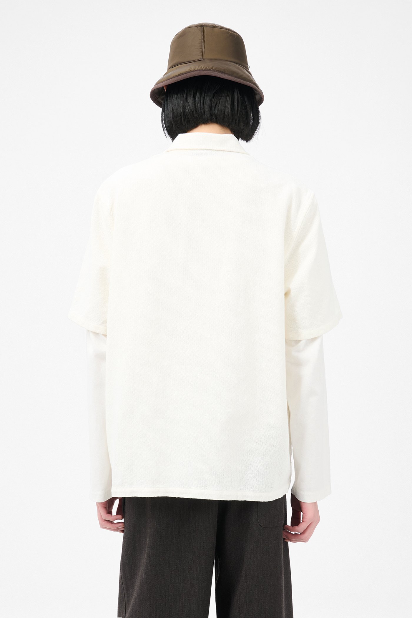 OUR LEGACY BOX SHIRT SHORTSLEEVE 46 ホワイト Our Legacy - BOX SHIRT SHORTSLEEVE WHITE BOUCLE – LE LABO STORE