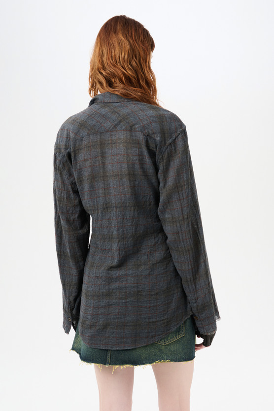 Tシャツ・カットソー OUR LEGACY SS25 (M2252ASB BAZAARCHECKBREEZEWEAVE) Our Legacy Above Shirt Bazaar Check Breeze Weave – Très Bien