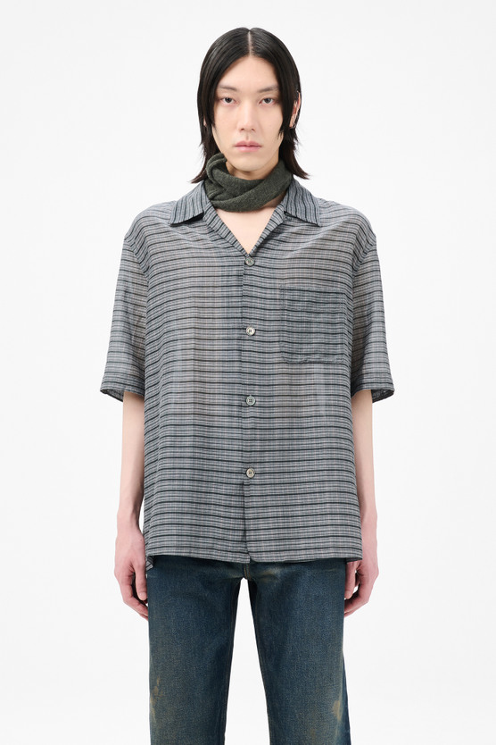 トップス OUR LEGACY24AW HEUSEN SHIRT 44 Our Legacy - Heusen Shirt Shortsleeve Picnic Check Cotton Silk