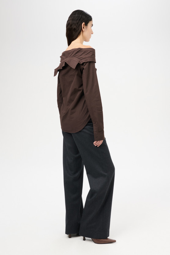 Our Legacy - Kaonashi Shirt Hefty Brown Coarse Poplin