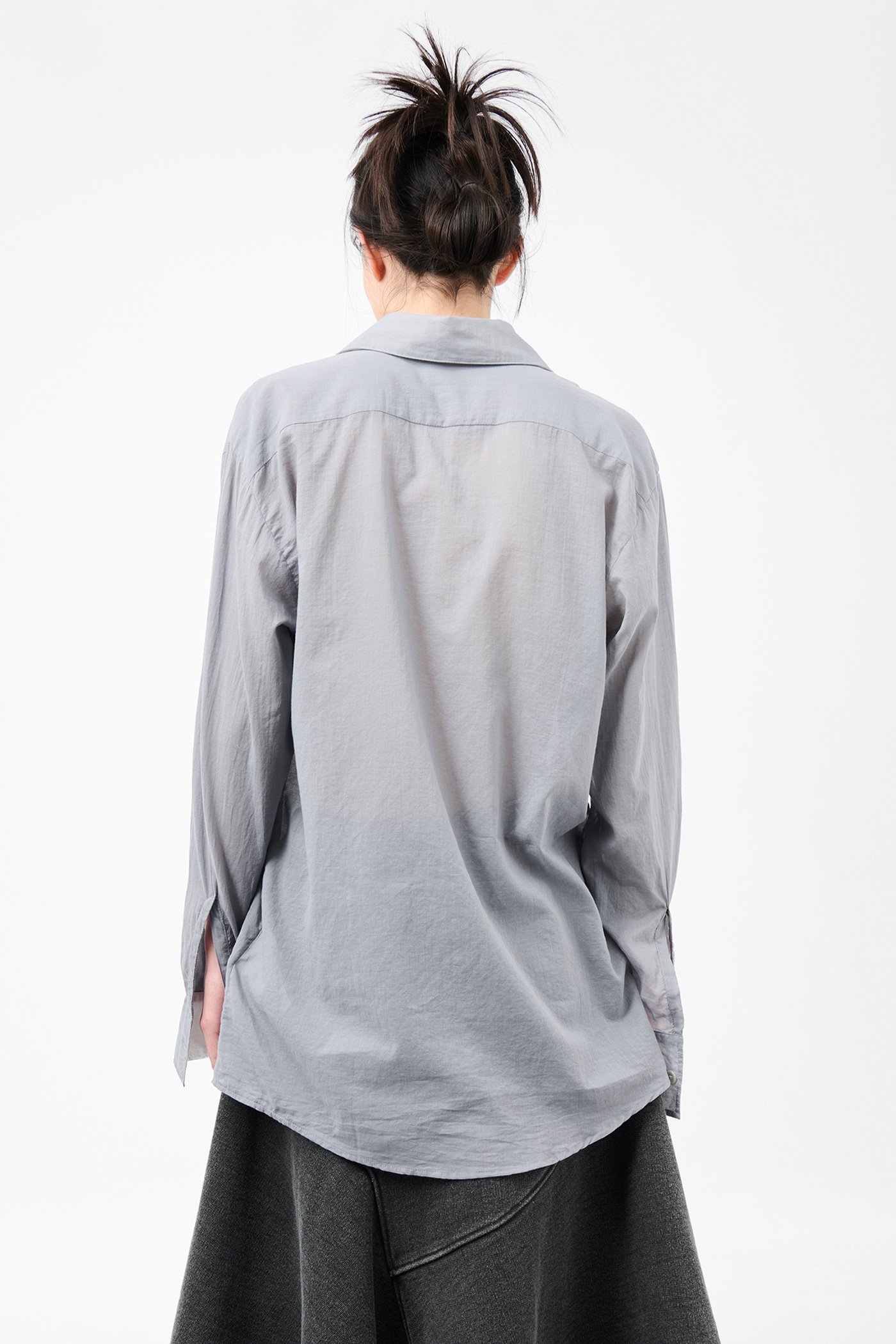 Our Legacy - Sincere Shirt Ice Cold Grey Cloudy Cotton