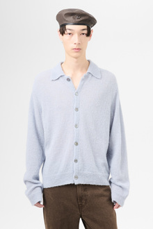 トップス OUR LEGACY EVENING POLO Livid Blue 44 Evening Polo in Livid Blue