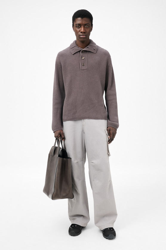 Our Legacy - Navigator Polo Wet Bark Dry Cotton