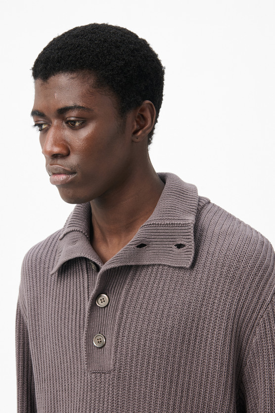り*ご様 our legacy traditional polo サイズ48 2 Our Legacy - Traditional Polo Shadow Black Crispy Cotton