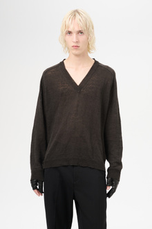 25ss our legacy rue vneck ニット　48 モーガン蔵人着用】OUR LEGACY RUE V-NECK KNIT 48 - メルカリ