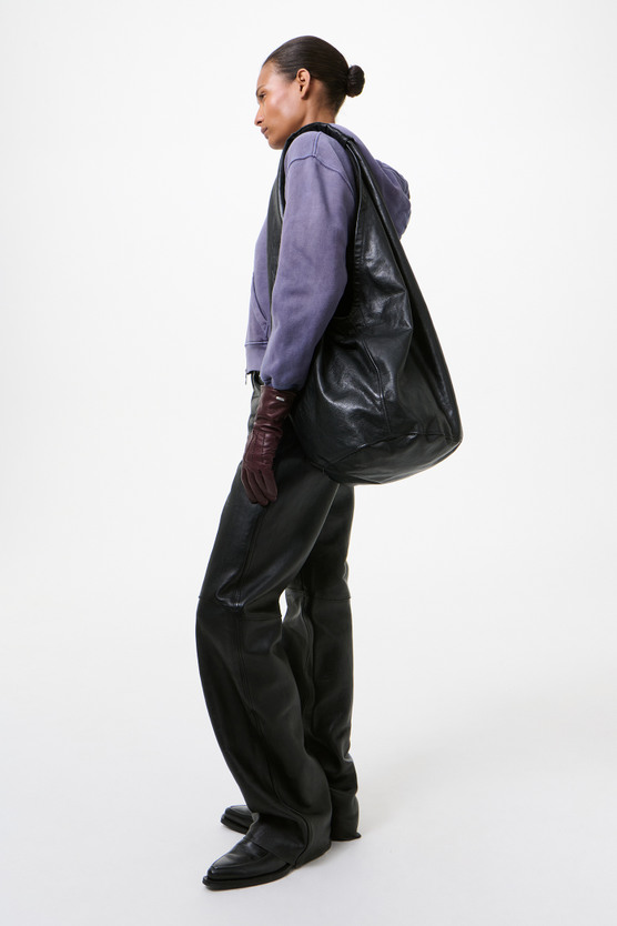 Our Legacy - Drip Bag Malleable Black Bull Hide