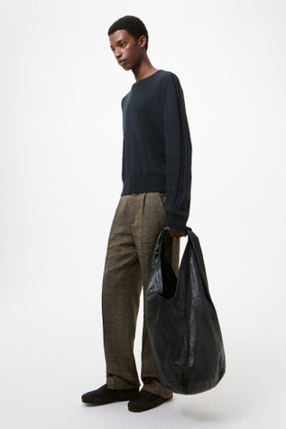 Our Legacy - Drip Bag Malleable Black Bull Hide