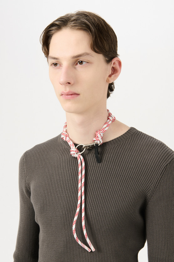 【OUR LEGACY】ボートロープ ラドン Alarm Striped ネックレス Our Legacy - Boat Rope Ladon Alarm Striped Boatrope