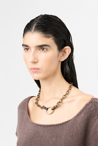 OUR LEGACY★DELICATE LADON SILVER BRASS ネックレス Our Legacy - Delicate Ladon Silver Brass