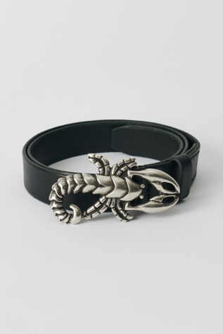 Scorpion Belt Oily Black Leather