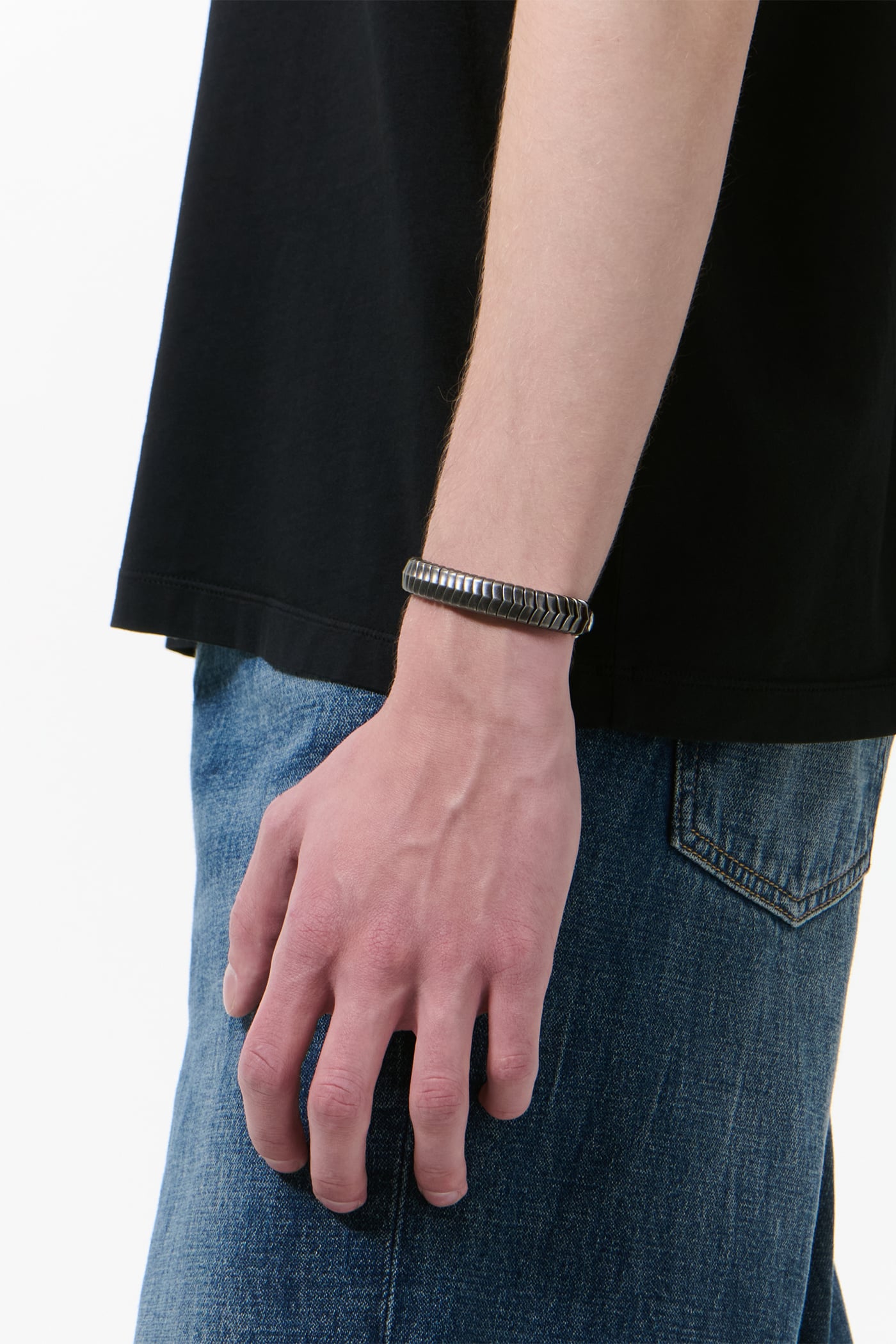 Our Legacy - Spine Bracelet Black Chromexcel Leather