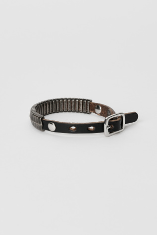 Our Legacy - Spine Bracelet Black Chromexcel Leather
