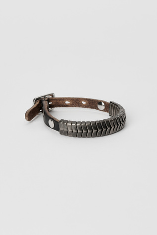 Our Legacy - Spine Bracelet Black Chromexcel Leather