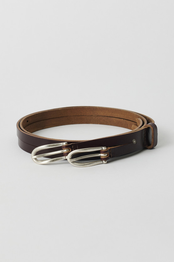 our legacy 25ss twin tongue belt 80サイズ Our Legacy - Twin Tongue Belt Burgundy Chromexcel Leather
