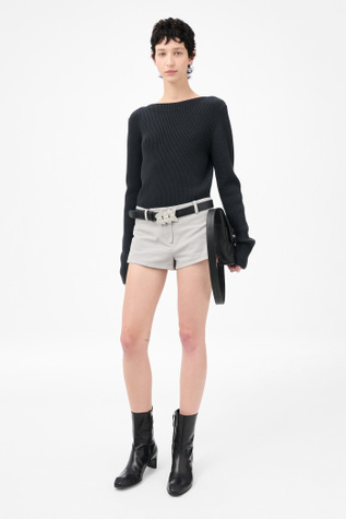 Dune Shorts Stone Gravel Draping Canvas
