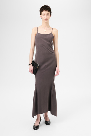 Naiad Dress Chocolate Plum Rustic Lyocell