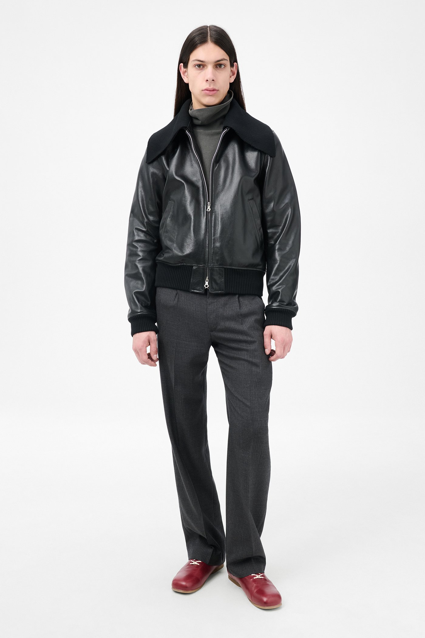 Our Legacy - Mini Jacket Top Dyed Black Leather