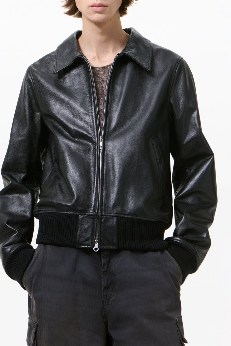 Our Legacy - Pharos Bomber Malleable Black Bull Hide