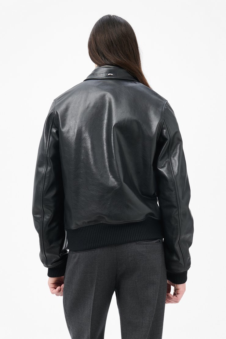 Our Legacy - Pharos Bomber Malleable Black Bull Hide