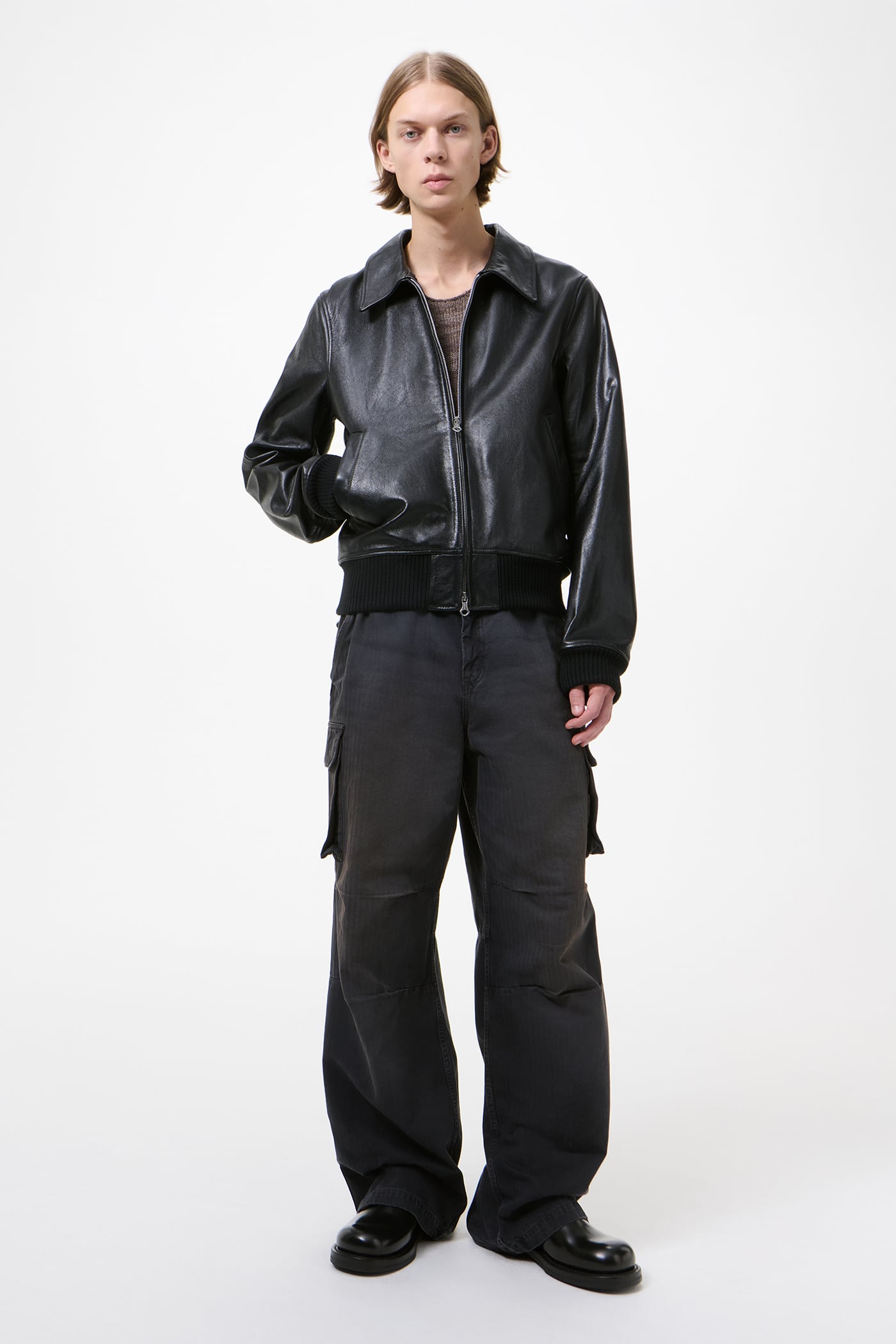 Our Legacy - Pharos Bomber Malleable Black Bull Hide
