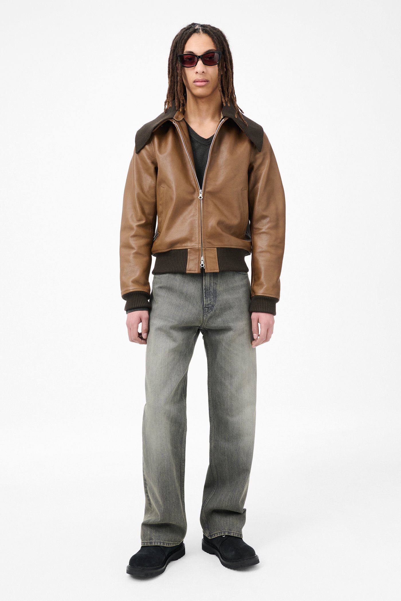 ジャケット・アウター our legacy pharos bomber 46 Our Legacy - Pharos Bomber Smoky Quartz Goat Skin