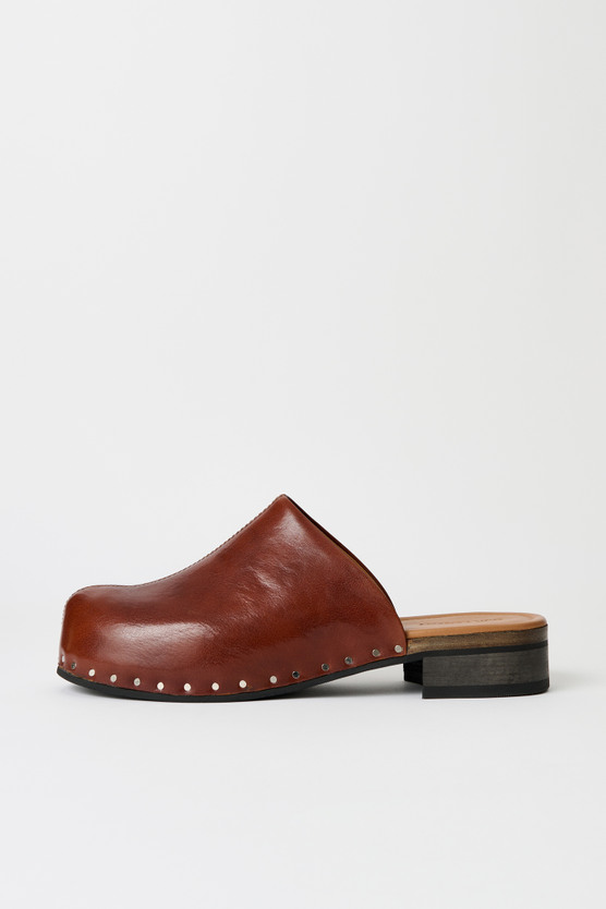 靴 OURLEGACY NAKANOSHOE VanillaCrocBullHide Our Legacy - Nakano Shoe Glazed Black Leather