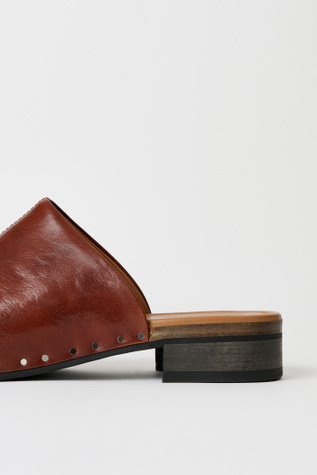OUR LEGACY ナオトクロック A2257NCB BLACK Our Legacy - Naoto Clog Black Supple Cow Hide