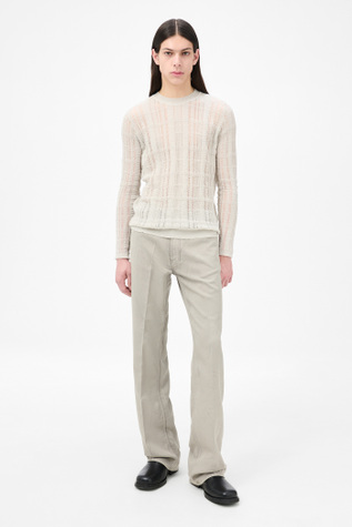Formal Roundneck Cloud Grey Tech Cotton