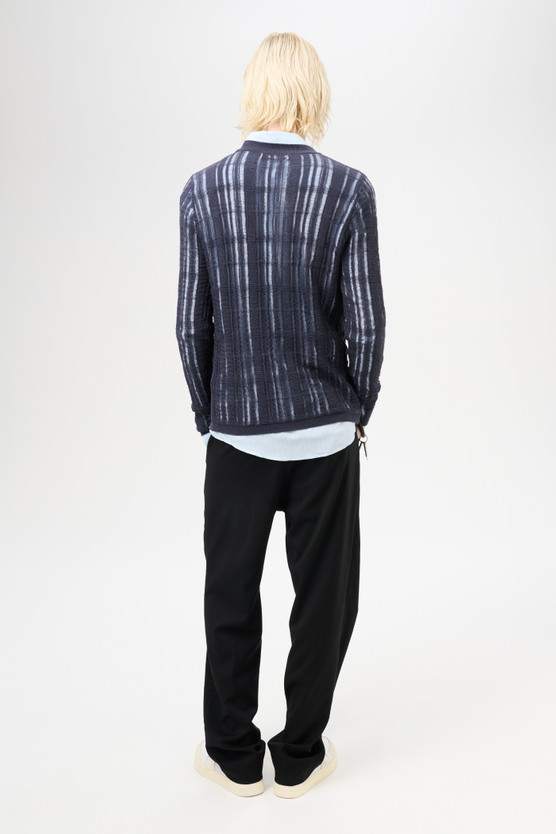 トップス OUR LEGACY BASE ROUNDNECK Our Legacy - Formal Roundneck Washed Navy Tech Cotton