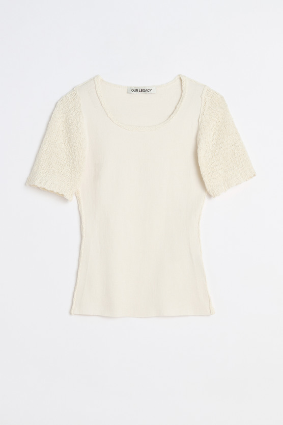 Our Legacy - Inverse Roundneck Shortsleeve Bone Tech Cotton