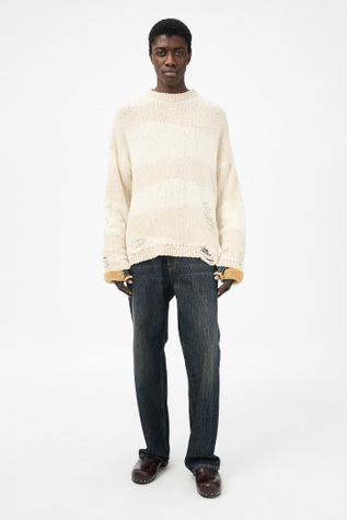 Popover Roundneck White Destructive Wave