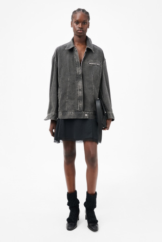 Draft Jacket Black Coated Wash