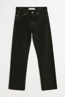 パンツ OUR LEGACY BLACK NYLON STRAIGHT PANTS Our Legacy - Linear Cut Kamari Black Chain Twill