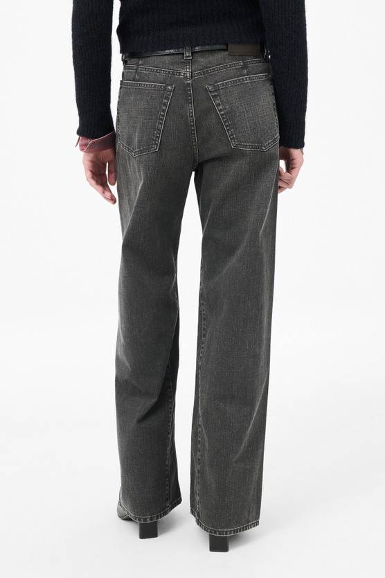 パンツ OUR LEGACY treble cut black Our Legacy - Treble Cut Black Coated Wash