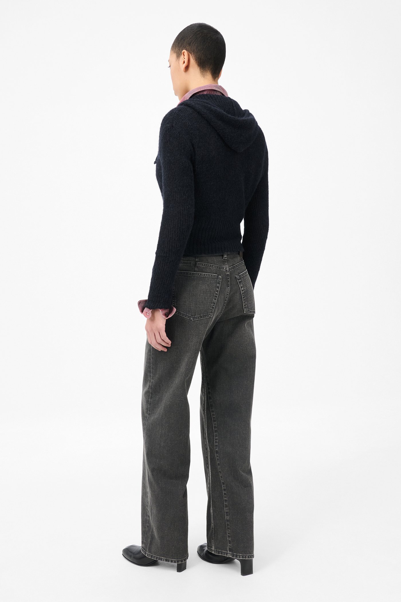 パンツ OUR LEGACY treble cut black Our Legacy - Treble Cut Black Coated Wash